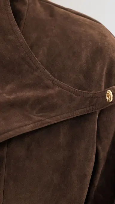 Bardot Veronica Faux Suede Jacket Dark Choco | Thumbnail 6 Bardot Veronica Faux Suede Jacket Dark Choco | Thumbnail 6