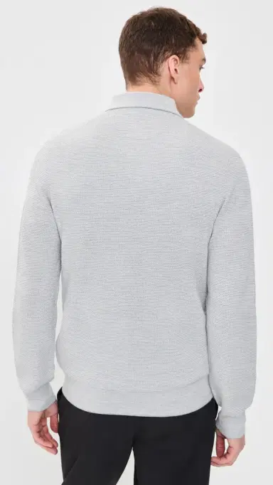 RLX Ralph Lauren Merino Coolmax triped Polo Sweater Grey Combo | Thumbnail 3 RLX Ralph Lauren Merino Coolmax triped Polo Sweater Grey Combo | Thumbnail 3