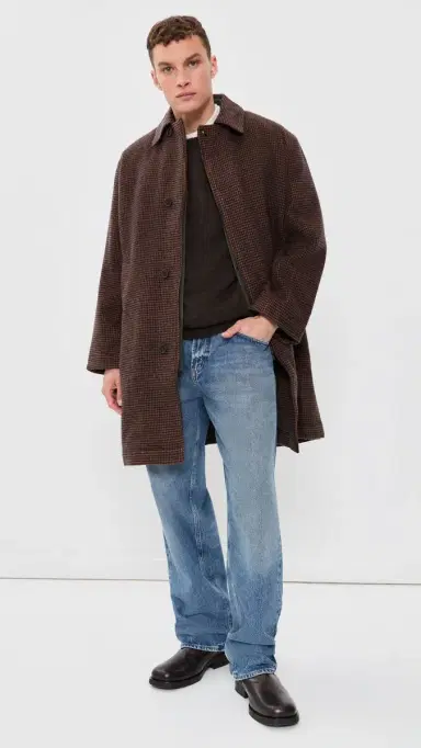 UNIVERSAL WORKS yon Alpaca Knit Crew Sweater Brown | Thumbnail 5 UNIVERSAL WORKS yon Alpaca Knit Crew Sweater Brown | Thumbnail 5
