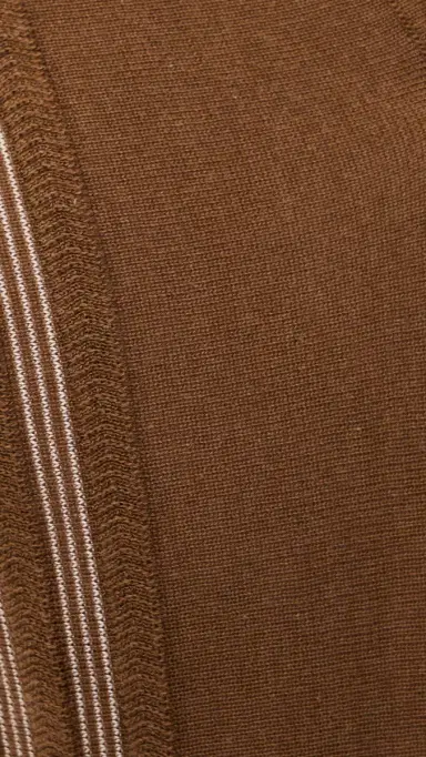 Orlebar Brown Horton Chevron Stripe Polo Chestnut/Chai | Thumbnail 6 Orlebar Brown Horton Chevron Stripe Polo Chestnut/Chai | Thumbnail 6