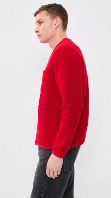 UNIVERSAL WORKS Wool Fleece Cardigan carlet | Thumbnail 4 UNIVERSAL WORKS Wool Fleece Cardigan carlet | Thumbnail 4
