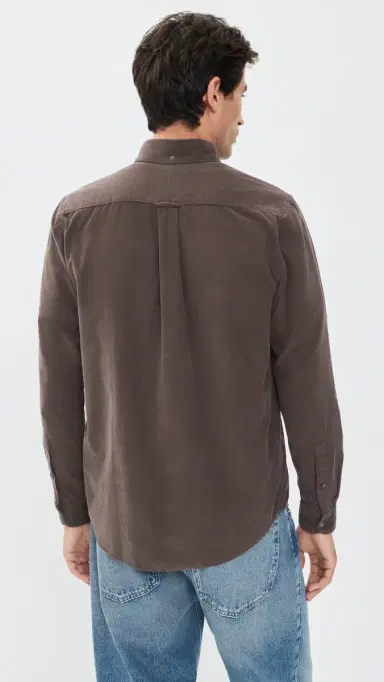 Closed Corduroy Button Down Shirt Espresso Brown | Thumbnail 3 Closed Corduroy Button Down Shirt Espresso Brown | Thumbnail 3