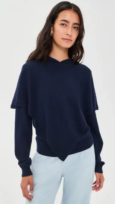 Sandy Liang Barrow Sweater Navy | Thumbnail 2 Sandy Liang Barrow Sweater Navy | Thumbnail 2