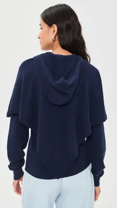 Sandy Liang Barrow Sweater Navy | Thumbnail 3 Sandy Liang Barrow Sweater Navy | Thumbnail 3
