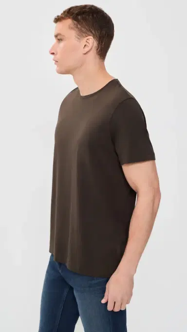 PAIGE Sorden Crew Neck Tee Dark Agar | Thumbnail 4 PAIGE Sorden Crew Neck Tee Dark Agar | Thumbnail 4