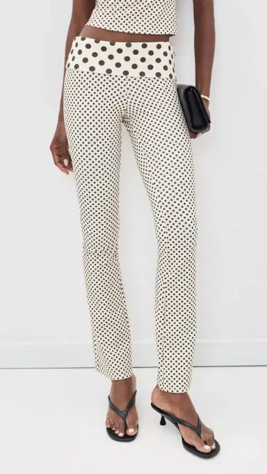 Miaou Alba Pants Black/Nude Polka Dot | Thumbnail 2 Miaou Alba Pants Black/Nude Polka Dot | Thumbnail 2