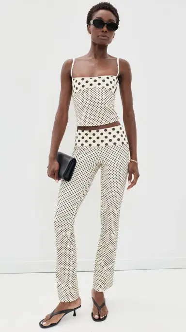 Miaou Alba Pants Black/Nude Polka Dot | Thumbnail 5 Miaou Alba Pants Black/Nude Polka Dot | Thumbnail 5