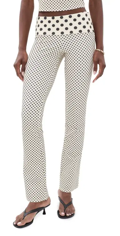 Miaou Alba Pants Black/Nude Polka Dot | Thumbnail 1 Miaou Alba Pants Black/Nude Polka Dot | Thumbnail 1