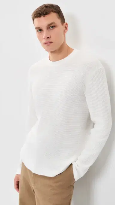 Rhythm Classic Waffle Knit White | Thumbnail 2 Rhythm Classic Waffle Knit White | Thumbnail 2