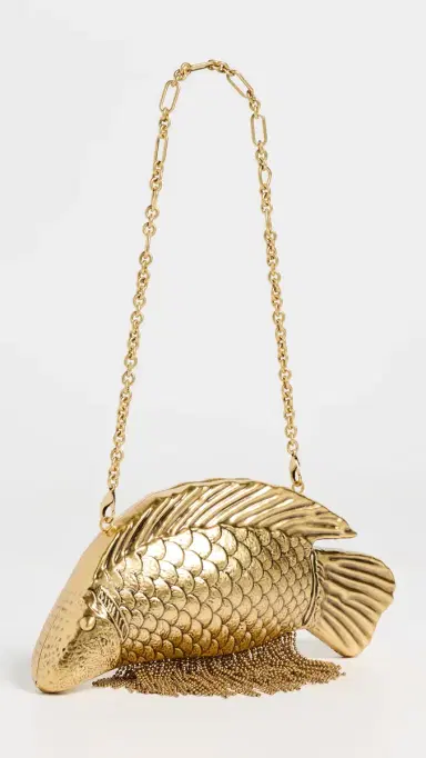 Cult Gaia Neemo Clutch Antique Brass One Size | Thumbnail 4 Cult Gaia Neemo Clutch Antique Brass One Size | Thumbnail 4