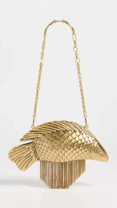 Cult Gaia Neemo Clutch Antique Brass One Size | Thumbnail 5 Cult Gaia Neemo Clutch Antique Brass One Size | Thumbnail 5