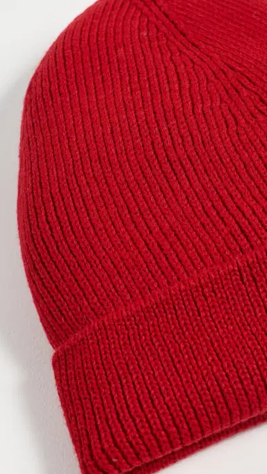 UNIVERSAL WORKS Merino Beanie Red One Size | Thumbnail 3 UNIVERSAL WORKS Merino Beanie Red One Size | Thumbnail 3