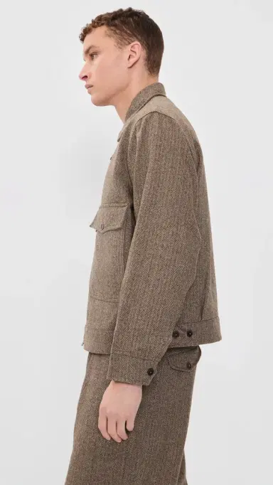 UNIVERSAL WORKS Herringbone Jacket Brown | Thumbnail 4 UNIVERSAL WORKS Herringbone Jacket Brown | Thumbnail 4