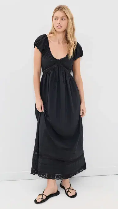 Faithfull Elodia Maxi Dress ia Lace Black | Thumbnail 2 Faithfull Elodia Maxi Dress ia Lace Black | Thumbnail 2