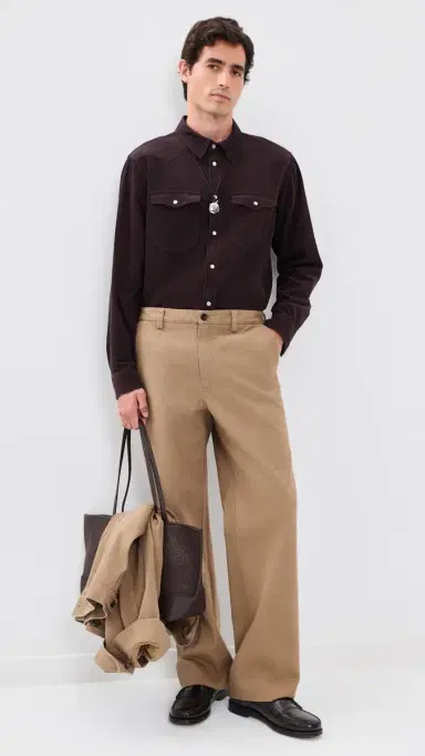 Isabel Marant Vasco Button Down Shirt Coffee M | Thumbnail 5 Isabel Marant Vasco Button Down Shirt Coffee M | Thumbnail 5