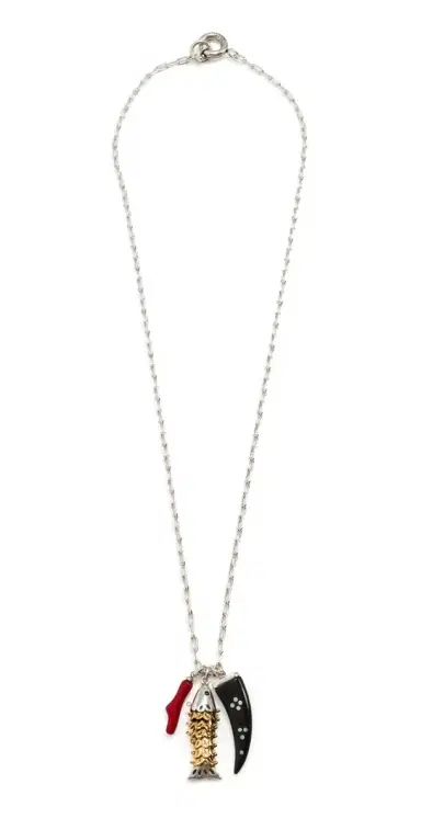 Isabel Marant New River Long Necklace Silver/Dore One Size | Thumbnail 1 Isabel Marant New River Long Necklace Silver/Dore One Size | Thumbnail 1