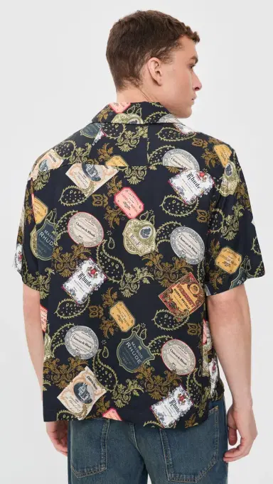 Rhude Vin Bandana Button-Up Shirt Black/ulti | Thumbnail 3 Rhude Vin Bandana Button-Up Shirt Black/ulti | Thumbnail 3