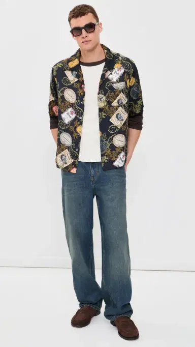 Rhude Vin Bandana Button-Up Shirt Black/ulti | Thumbnail 5 Rhude Vin Bandana Button-Up Shirt Black/ulti | Thumbnail 5