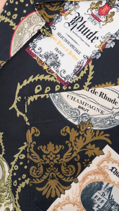 Rhude Vin Bandana Button-Up Shirt Black/ulti | Thumbnail 6 Rhude Vin Bandana Button-Up Shirt Black/ulti | Thumbnail 6
