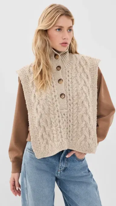 Isabel Marant Kara Cable Knit Scarf | Thumbnail 3 Isabel Marant Kara Cable Knit Scarf | Thumbnail 3
