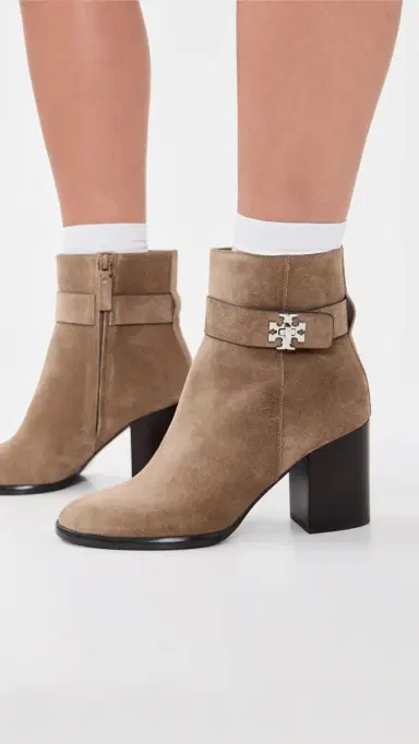 Tory Burch Turnlock Heeled Ankle Boot 0mm River Rock | Thumbnail 3 Tory Burch Turnlock Heeled Ankle Boot 0mm River Rock | Thumbnail 3