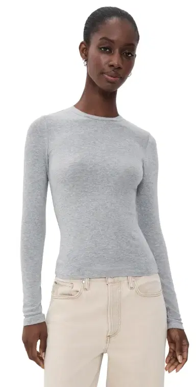 Favorite Daughter The Heritage Tee Heather Grey | Thumbnail 1 Favorite Daughter The Heritage Tee Heather Grey | Thumbnail 1