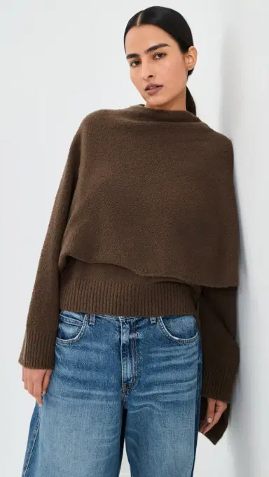 Altuzarra Palmer Sweater Cocoa | Thumbnail 2 Altuzarra Palmer Sweater Cocoa | Thumbnail 2