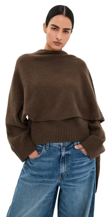 Altuzarra Palmer Sweater Cocoa | Thumbnail 1 Altuzarra Palmer Sweater Cocoa | Thumbnail 1