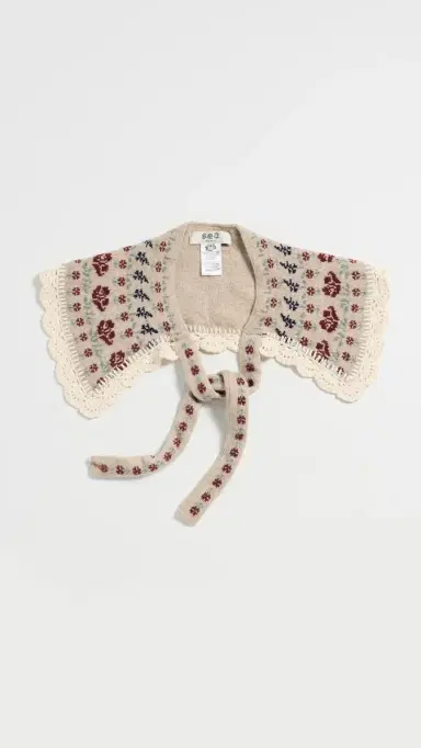 Sea Preston Fair Isle Knit Collar Cream One Size | Thumbnail 2 Sea Preston Fair Isle Knit Collar Cream One Size | Thumbnail 2