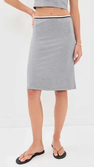 LIONESS Laguna Midi Skirt Grey | Thumbnail 2 LIONESS Laguna Midi Skirt Grey | Thumbnail 2