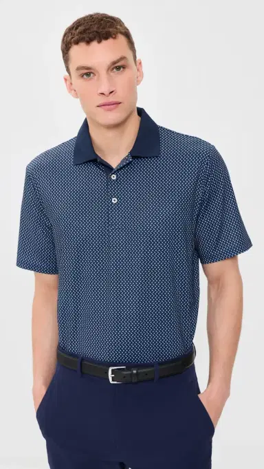 RLX Ralph Lauren Teed Up Printed Jersey Polo Refined Navy Teed Up | Thumbnail 2 RLX Ralph Lauren Teed Up Printed Jersey Polo Refined Navy Teed Up | Thumbnail 2