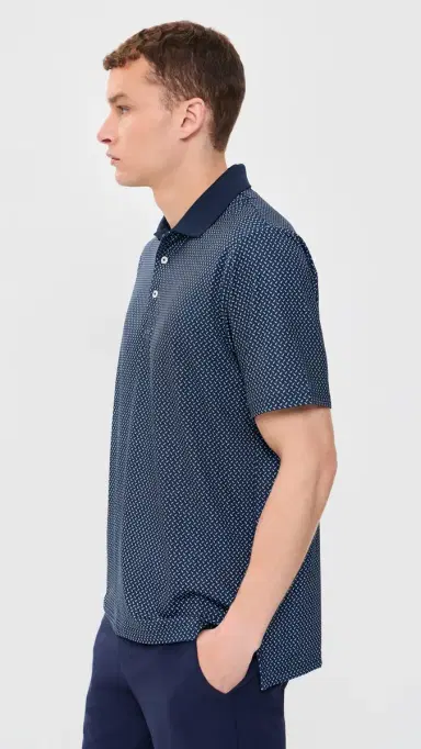 RLX Ralph Lauren Teed Up Printed Jersey Polo Refined Navy Teed Up | Thumbnail 4 RLX Ralph Lauren Teed Up Printed Jersey Polo Refined Navy Teed Up | Thumbnail 4