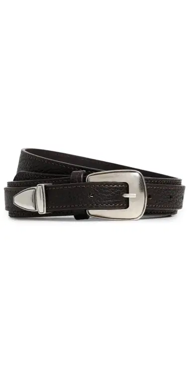 Lemaire Minimal Western Leather Belt Dark Brown | Thumbnail 1 Lemaire Minimal Western Leather Belt Dark Brown | Thumbnail 1
