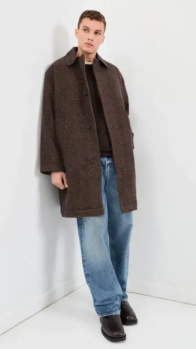 UNIVERSAL WORKS tan Coat Navy/Brown | Thumbnail 2 UNIVERSAL WORKS tan Coat Navy/Brown | Thumbnail 2