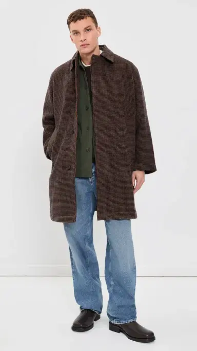UNIVERSAL WORKS tan Coat Navy/Brown | Thumbnail 5 UNIVERSAL WORKS tan Coat Navy/Brown | Thumbnail 5