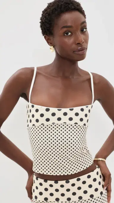 Miaou tella Tank Black/Nude Polka Dot | Thumbnail 2 Miaou tella Tank Black/Nude Polka Dot | Thumbnail 2