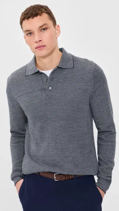 RLX Ralph Lauren Merino Coolmax triped Polo Sweater Navy Combo | Thumbnail 2 RLX Ralph Lauren Merino Coolmax triped Polo Sweater Navy Combo | Thumbnail 2