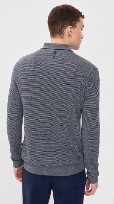 RLX Ralph Lauren Merino Coolmax triped Polo Sweater Navy Combo | Thumbnail 3 RLX Ralph Lauren Merino Coolmax triped Polo Sweater Navy Combo | Thumbnail 3