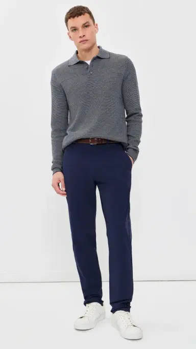 RLX Ralph Lauren Merino Coolmax triped Polo Sweater Navy Combo | Thumbnail 5 RLX Ralph Lauren Merino Coolmax triped Polo Sweater Navy Combo | Thumbnail 5