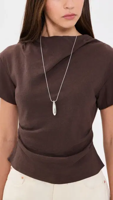 LIÉ STUDIO The Dolly Necklace Silver One Size | Thumbnail 3 LIÉ STUDIO The Dolly Necklace Silver One Size | Thumbnail 3