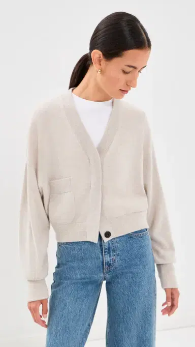Le Kasha Bruges Cashmere Cardigan Light Beige One Size | Thumbnail 2 Le Kasha Bruges Cashmere Cardigan Light Beige One Size | Thumbnail 2
