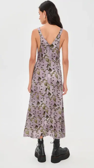 R13 Grunge lip Dress Purple Floral | Thumbnail 3 R13 Grunge lip Dress Purple Floral | Thumbnail 3