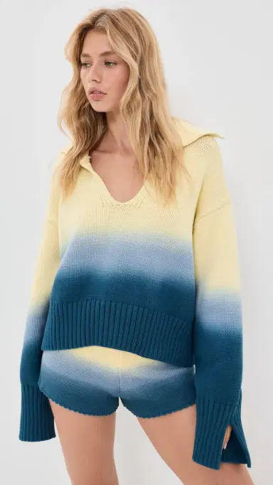 Solid & Striped The ola Pullover Danish Butter/Deep Canal | Thumbnail 2 Solid & Striped The ola Pullover Danish Butter/Deep Canal | Thumbnail 2