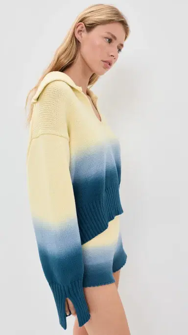 Solid & Striped The ola Pullover Danish Butter/Deep Canal | Thumbnail 4 Solid & Striped The ola Pullover Danish Butter/Deep Canal | Thumbnail 4
