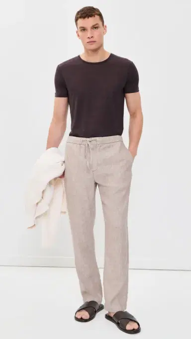 Orlebar Brown inen Tee Espresso | Thumbnail 5 Orlebar Brown inen Tee Espresso | Thumbnail 5