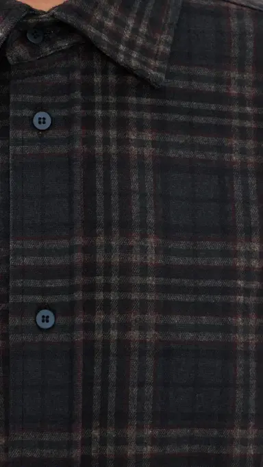 DARKPARK Anne Tartan Tailored Button Down Shirt Blue/Grey/Red | Thumbnail 6 DARKPARK Anne Tartan Tailored Button Down Shirt Blue/Grey/Red | Thumbnail 6
