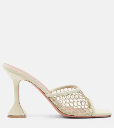 Amina Muaddi Lupita leather-trimmed sandals | Thumbnail 2 Amina Muaddi Lupita leather-trimmed sandals | Thumbnail 2