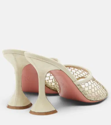 Amina Muaddi Lupita leather-trimmed sandals | Thumbnail 4 Amina Muaddi Lupita leather-trimmed sandals | Thumbnail 4