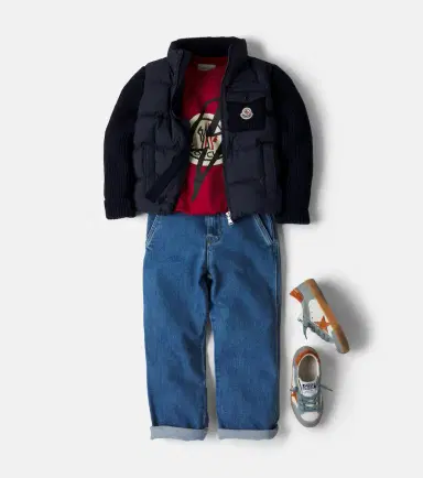 Moncler Enfant Tricot down-paneled wool and cashmere jacket | Thumbnail 4 Moncler Enfant Tricot down-paneled wool and cashmere jacket | Thumbnail 4