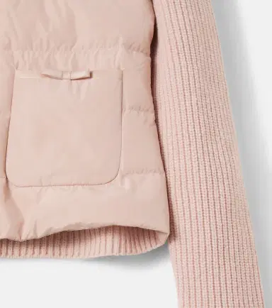 Moncler Enfant Tricot down-paneled wool and cashmere jacket | Thumbnail 2 Moncler Enfant Tricot down-paneled wool and cashmere jacket | Thumbnail 2